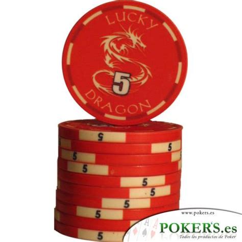 Fichas de poker lucky dragon